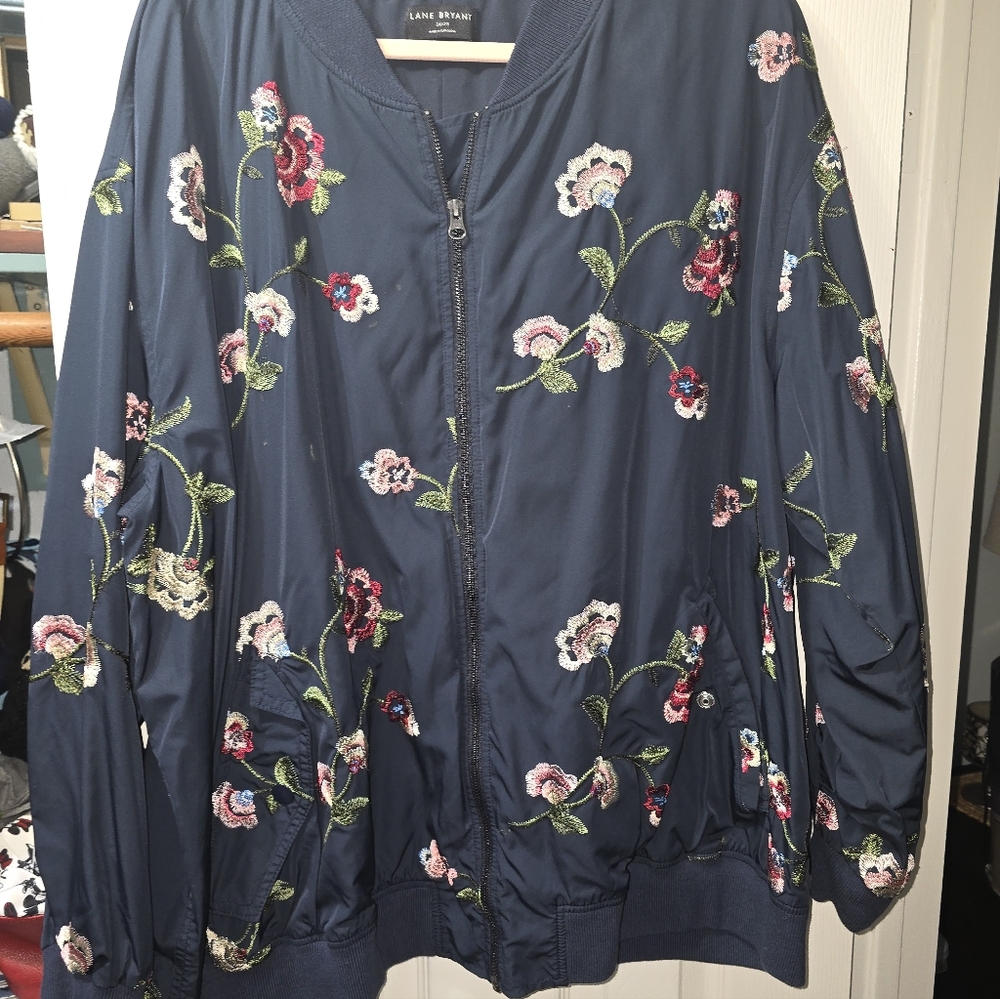 Lane Bryant Navy BomberJacket